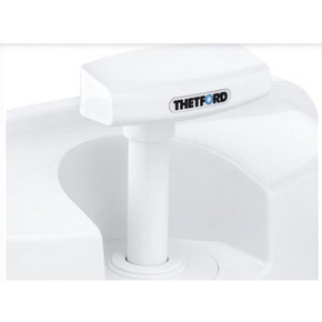 This permanent, cassette toilet is designed with the user in mind. Featuring a space saving swivel bowl, 9L flushing water tank and a removable 18L holding tank.  Additionally, this new design features a high seating level and is made from a light weight,
