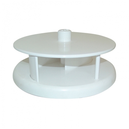 ROTARY PLASTIC VENT White Plastic Mounting Flange: 140 mm Cut Out Size: 97 mm Protrusion from Roof: 115 motorhome caravan rv roof mounted