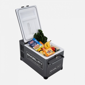 The latest model is the MTV series of portable fridge freezers. Featuring a fridge or freezer capacity of 32 litres.  Features include:  DC Power Consumption: Variable from 0.5 – 2.6 AMPS Power: Built-in 240V AC/12V/24V DC On/off reed switch installed for