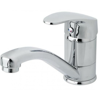 Stylish compact swivel tap The tap has a superior chrome on brass construction with solid single lever mixer. Specifications Campervan Caravan Motorhome RV Bus Camper Trailer Boat         Suits 33mm hole. Spout length approx 160mm.