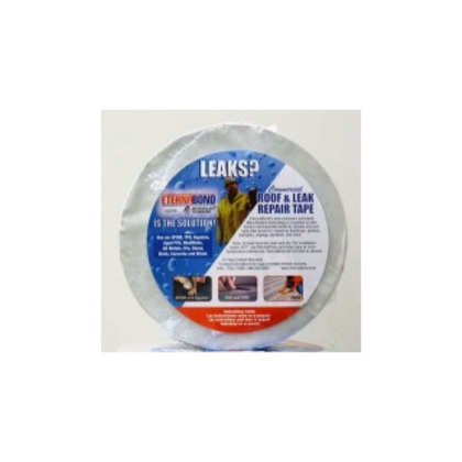 ROOF & LEAK REPAIR TAPE 100mm Wide x 15.2 mtrs long. Colour: White RoofSeal/OneStep tape is used to seal roof joints (seams) and tears, flashings, copings, skylights, gutters, etc. Perfect for repairing and restoring roofs on mobile homes and RVs. RoofSea