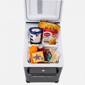 39 Litre Combi Fridge-Freezer  The latest model is the MTV series of portable fridge freezers. Featuring a fridge capacity of 17, 23 or 40 litres and a freezer capacity of 16 or 22 litres depending on your configuration.  Features include:  DC Power Consu