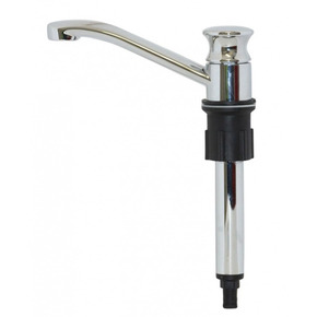 Manual galley hand pump for motorhomes and caravans Quiet and effortless operation Self priming, dual action Draw on both and up and downstroke Easy installation Can replace most other brands of hand pump  Hosetail connection sits 185mm below bench top su