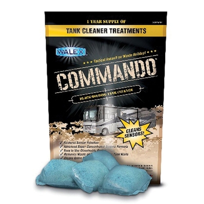 Using Commando Black Holding Tank Cleaner will remove the odours and sensor build up in as little as 12 hours. The super-concentrated, scientifically developed formula is filled with natural enzymes to penetrate the walls and sensors to break down waste a