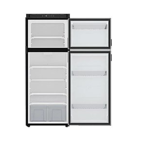Following the slim refrigerators of only 592 mm wide and the growing interest for compressor refrigeration, Thetford developed the T1274. A powerful black stainless compressor refrigerator with 2 cooling fans, a fresh food compartment volume of 202 L and