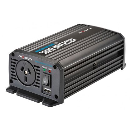 For convenience of 240V power while camping, the 300W inverter is ideal with the added feature of USB charging.  Peak Power Technology runs appliances with high start up loads. Built in safety protection against AC power overload and low battery. Heavy Du