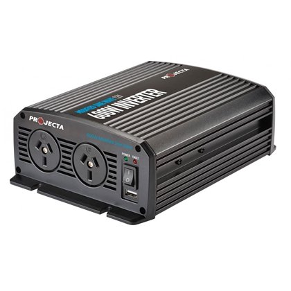 The versatile IMW600 inverter is for those more serious about remote power. It can be permanently mounted inside a vehicle and features twin power outlets to safely run multiple appliances.  Features      Peak Power Technology runs appliances with high st