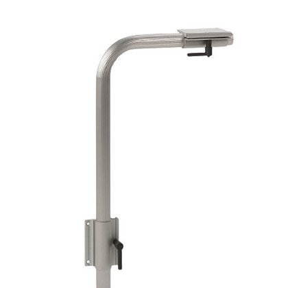 Columbus 2 Table Pedestal Wall Mounted  A lightweight and versatile table pedestal to attach to the wall. Fully adjustable to suit your needs.  Features:      Versatile light weight construction     Easy mounting and operating     Removable clamp     Pivo